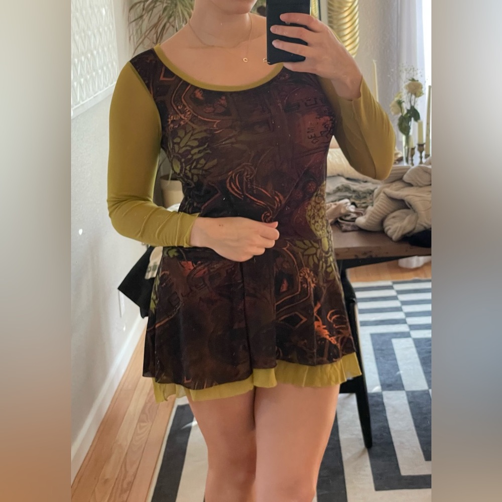 Vintage French  deca dress